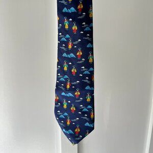 Hermes Silk Printed Tie
